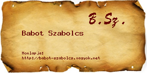 Babot Szabolcs névjegykártya